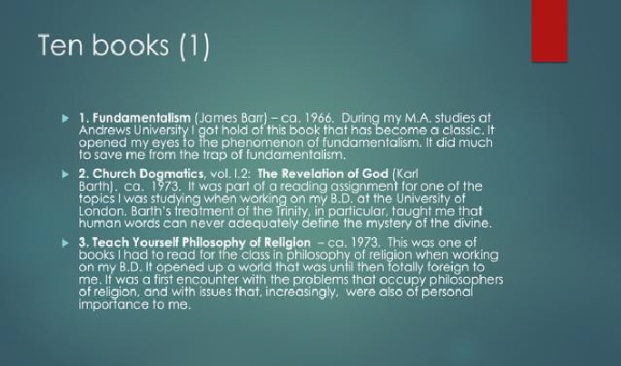 10 Favorite Books - 1-3 Bruinsma 10 Favorite Books - 1-3 Bruinsma